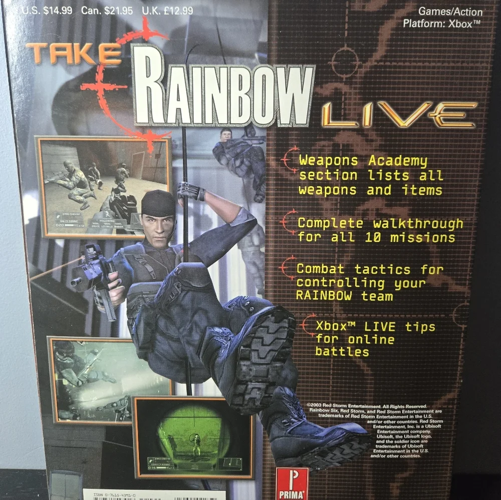 XBOX PRIMAS OFFICIAL STRATEGY GUIDE (Rainbow Six 3 Squad-Based Counter Terror)